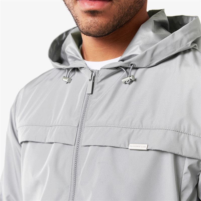 Closure London Mens Smart Windbreaker Ice Grey - Image 4