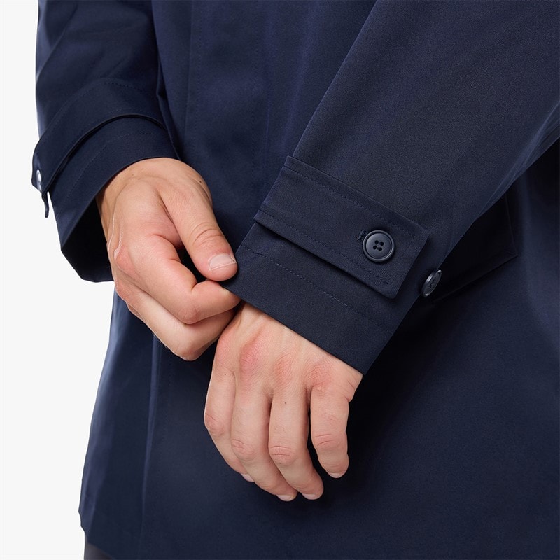 Closure London Mens Smart Mac Coat Navy - Image 5