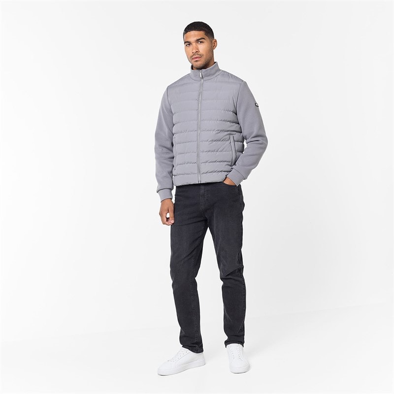 Closure London Mens Smart Hybrid Jacket Mid Grey - Image 2