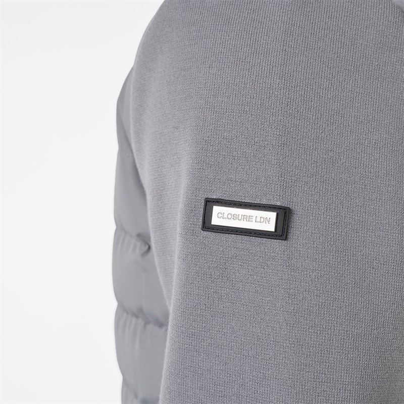 Closure London Mens Smart Hybrid Jacket Mid Grey - Image 5