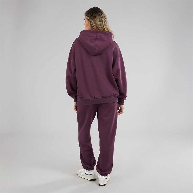Closure London Womens Core Tracksuit Plum/White - Image 2