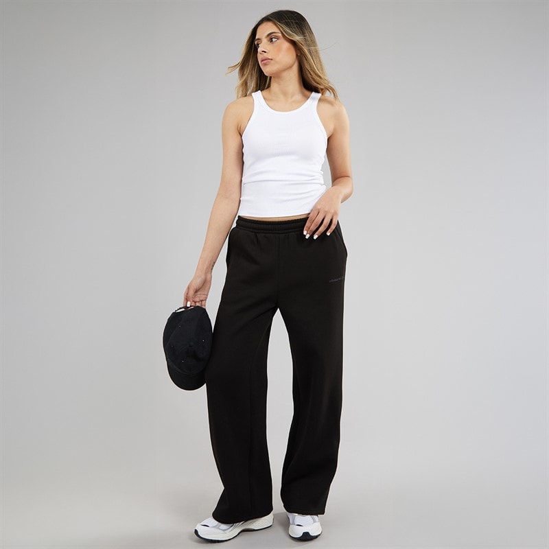 Closure London Womens Core Open Hem Joggers Black - Image 4