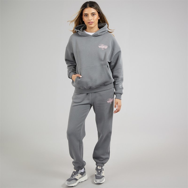 Closure London Womens Workout And Coffee Club Tracksuit Slate Grey - Image 2