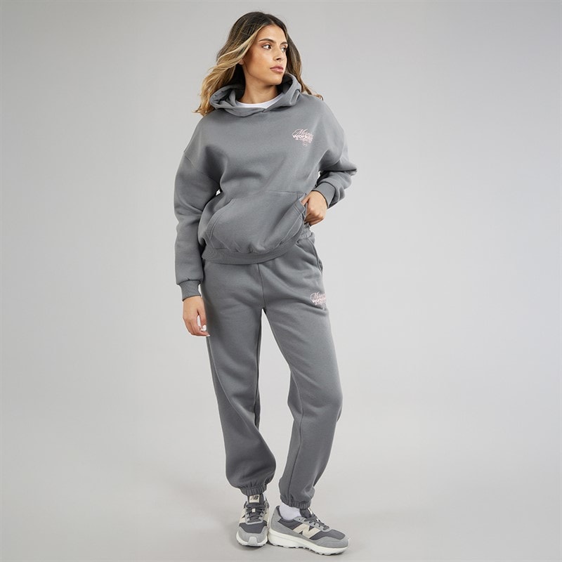 Closure London Womens Workout And Coffee Club Tracksuit Slate Grey - Image 4