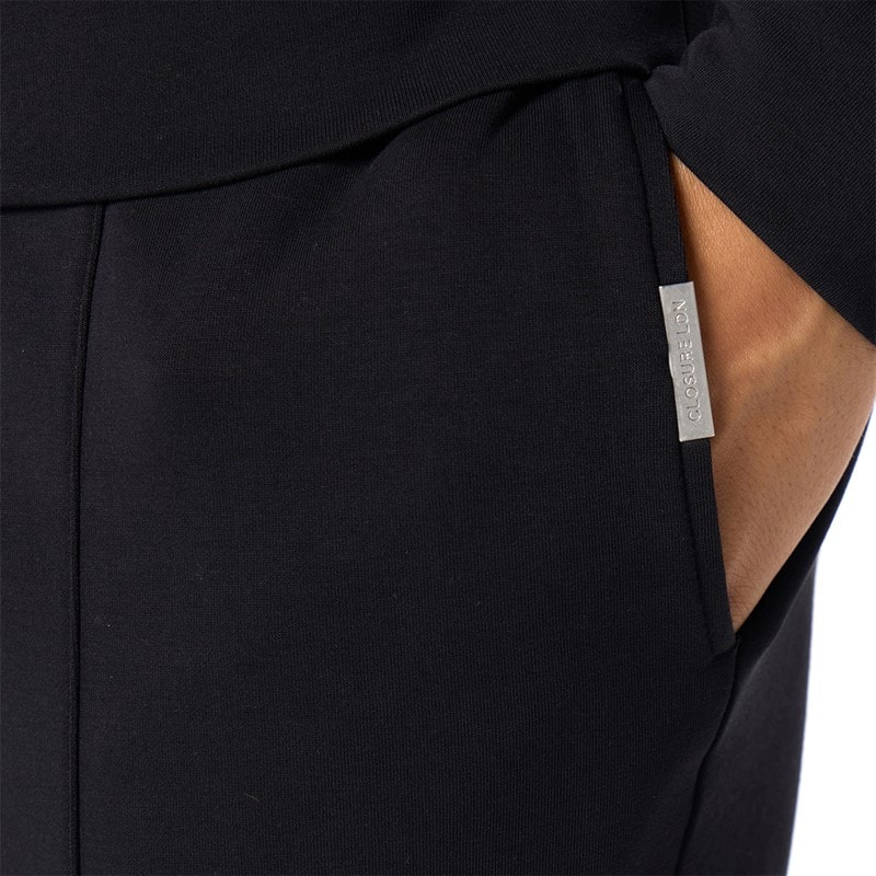 Closure London Mens Closure Quarter Zip Smart Set Black - Image 4