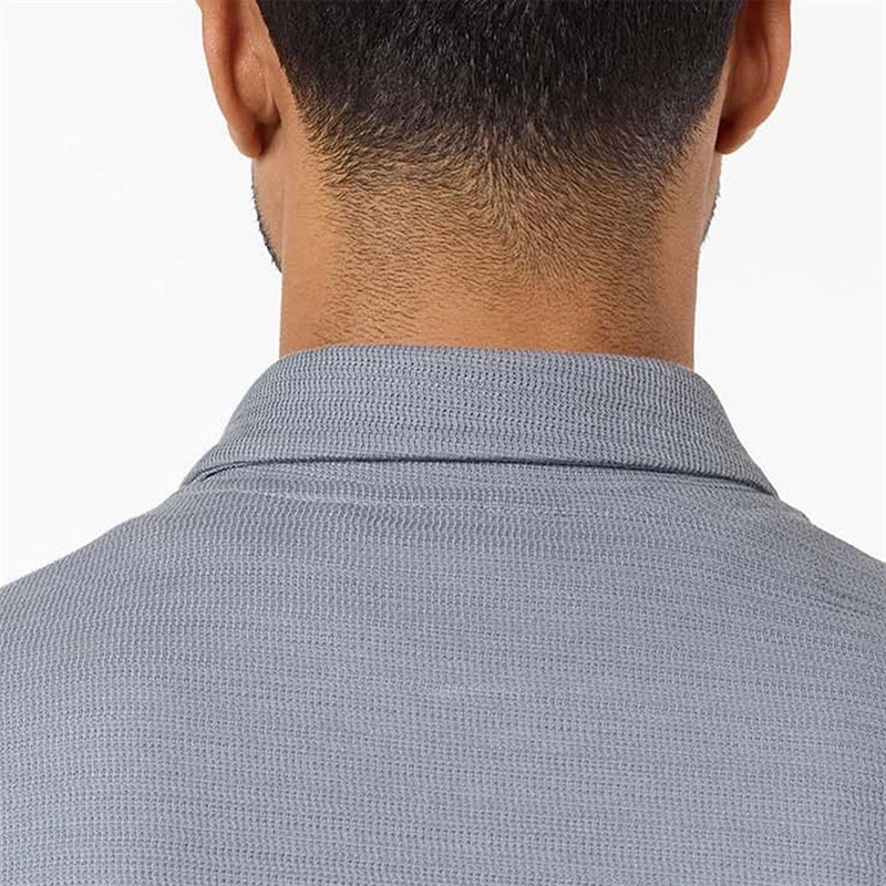 Closure London Mens Closure Zipped Overshirt Mid Grey - Image 5