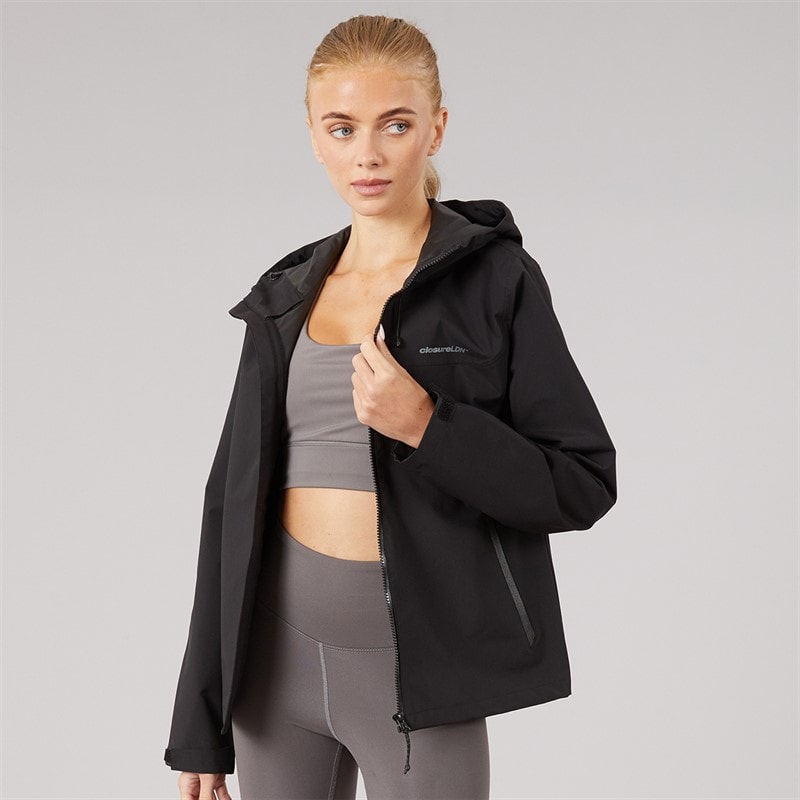 Closure London Womens Outdoor Performance Jacket Black - Image 3