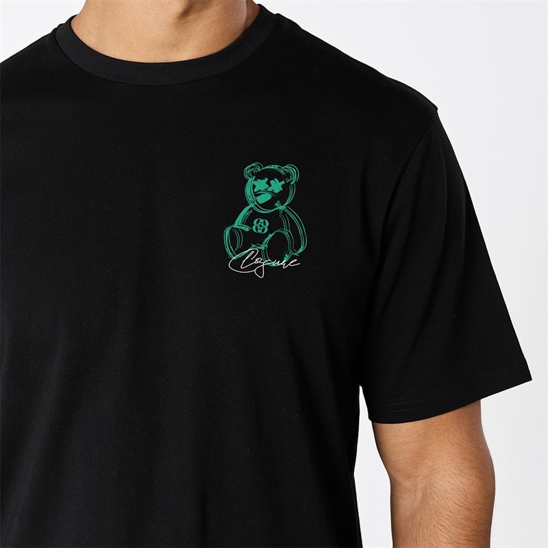 Closure London Mens Closure Blur Graffiti T-Shirt Black - Image 4