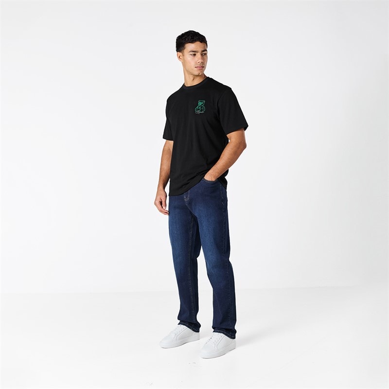 Closure London Mens Closure Blur Graffiti T-Shirt Black - Image 5