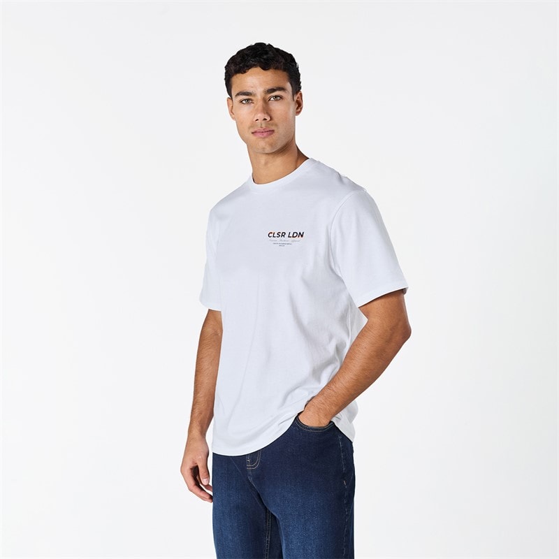 Closure London Mens Closure Relaxed Heat Map T-Shirt White - Image 2