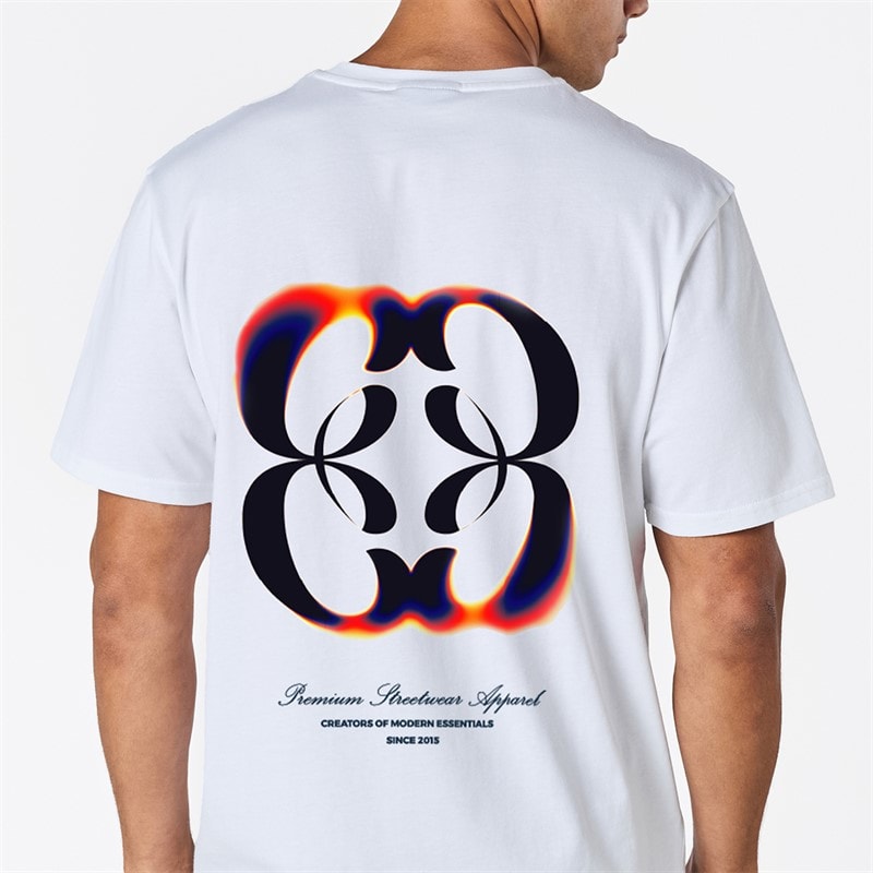 Closure London Mens Closure Relaxed Heat Map T-Shirt White - Image 4