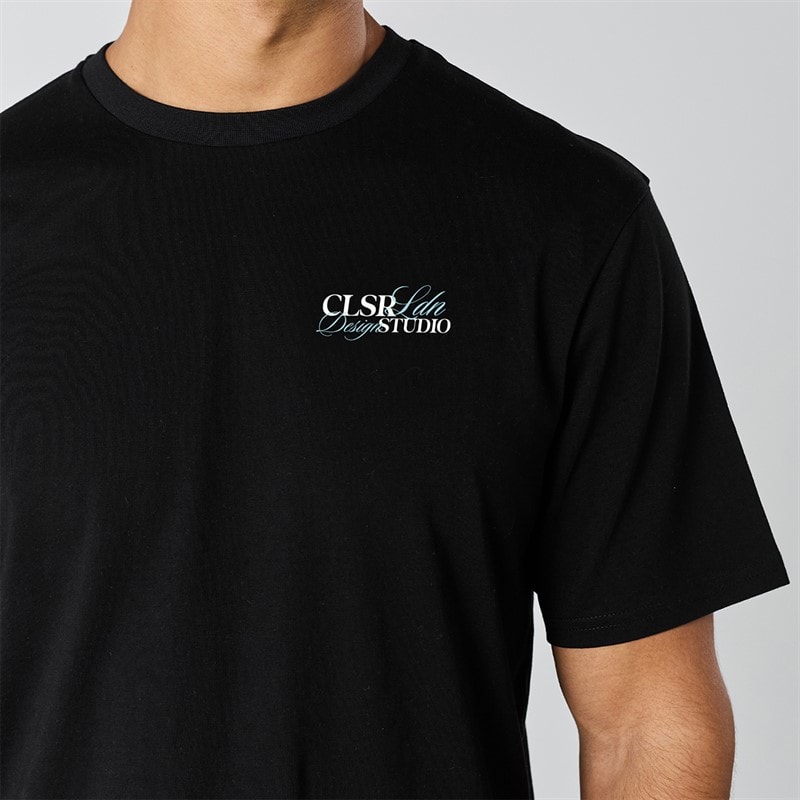 Closure London Mens Closure Relaxed Studio T-Shirt Black - Image 4