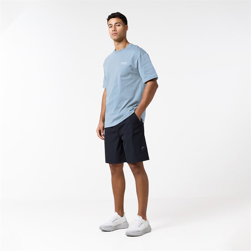 Closure London Mens Relaxed Strawberry T-Shirt Sky Blue - Image 5