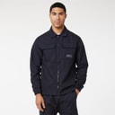 Closure London Mens Utility Overshirt Navy