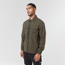 Closure London Mens Utility Overshirt Khaki 013