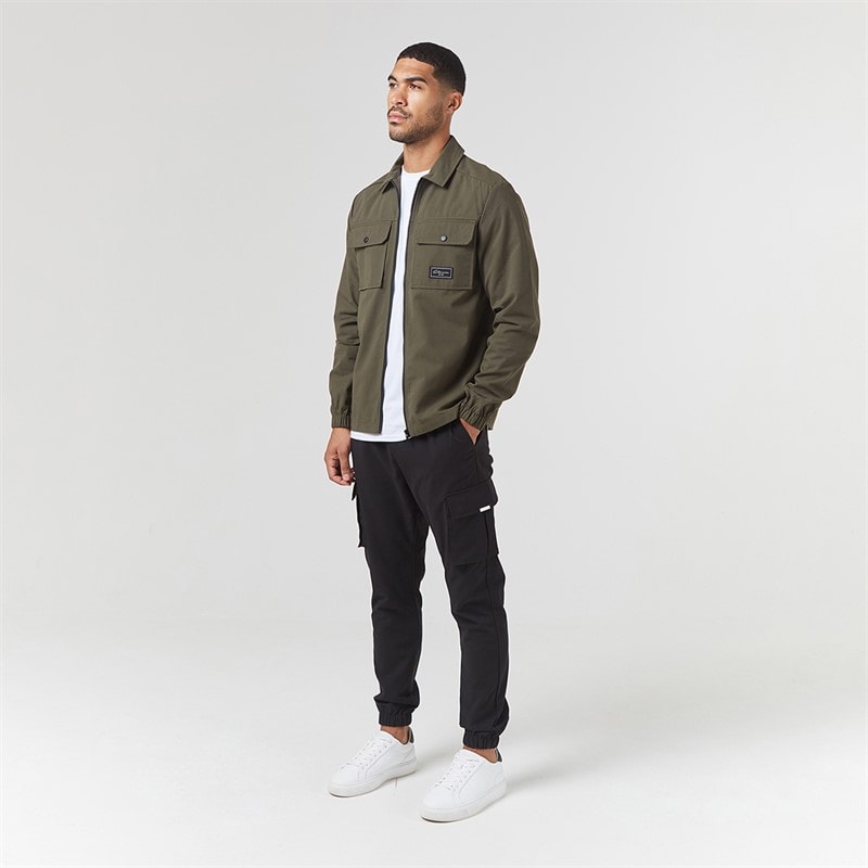 Closure London Mens Utility Overshirt Khaki 013 - Image 2