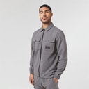 Closure London Mens Utility Overshirt Charcoal 005