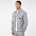 Closure London Mens Utility Overshirt Ice Grey 004