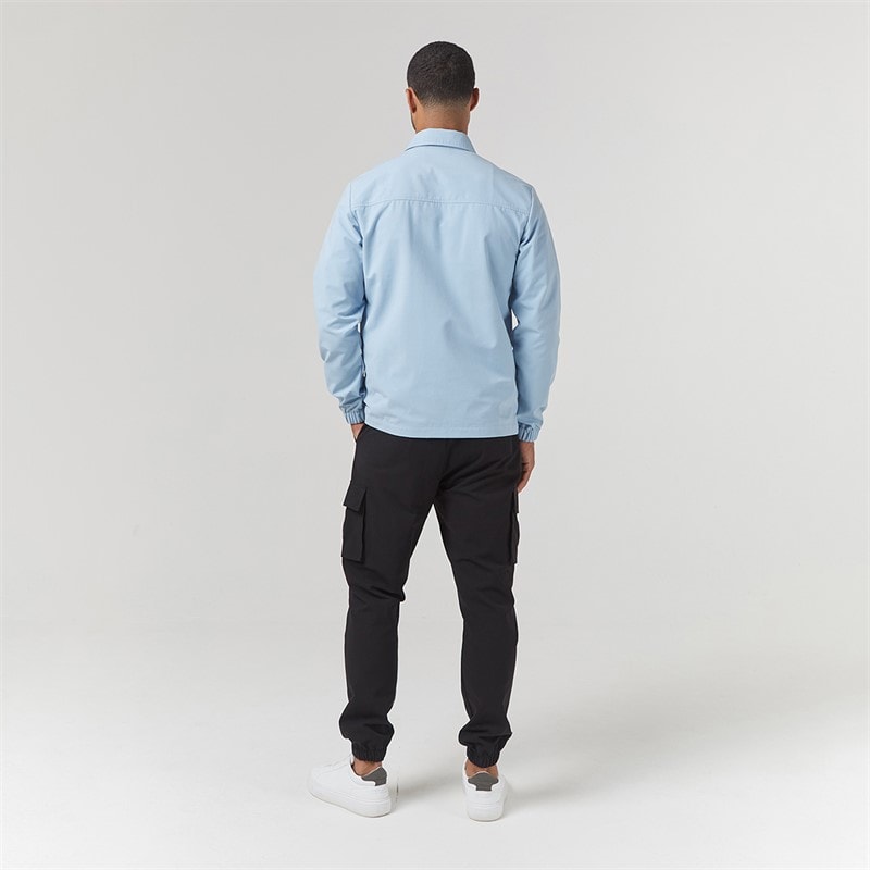 Closure London Mens Utility Overshirt Light Blue 030 - Image 3