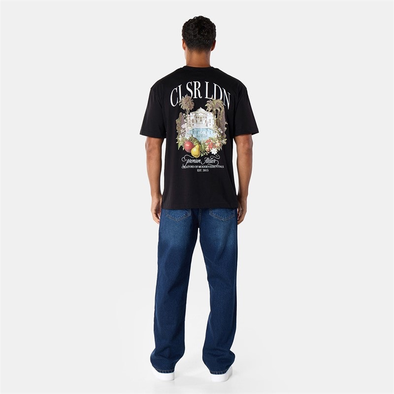 Closure London Mens Relaxed Fruit T-Shirt Black - Image 4