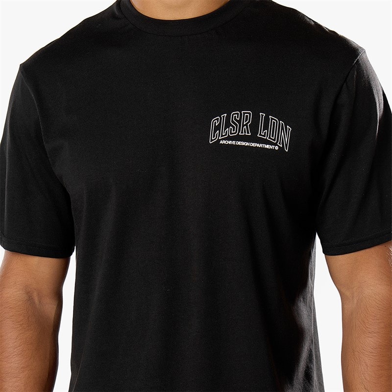 Closure London Mens Graffiti T-Shirt Black - Image 3