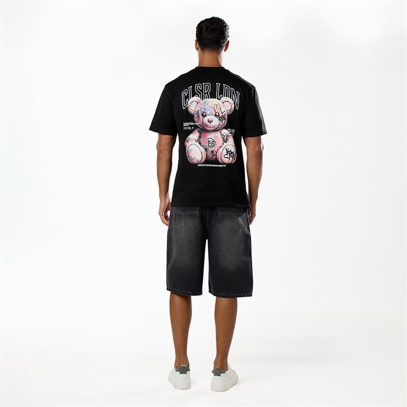 Closure London Mens Graffiti T-Shirt Black - Image 5