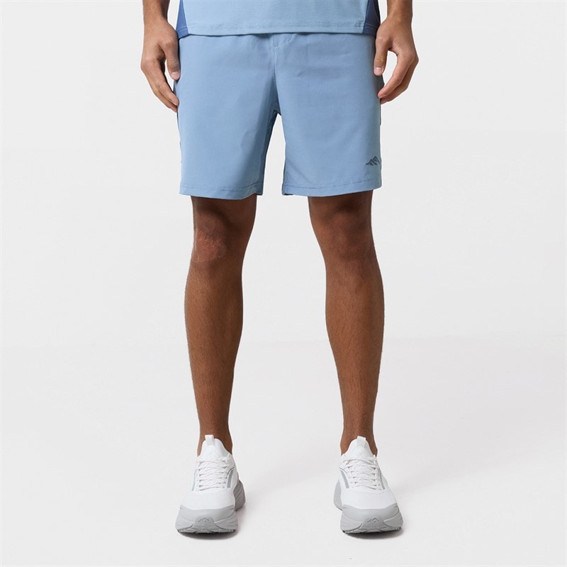 Closure London Mens Colourblock T-Shirt And Shorts Set Light Blue - Image 5