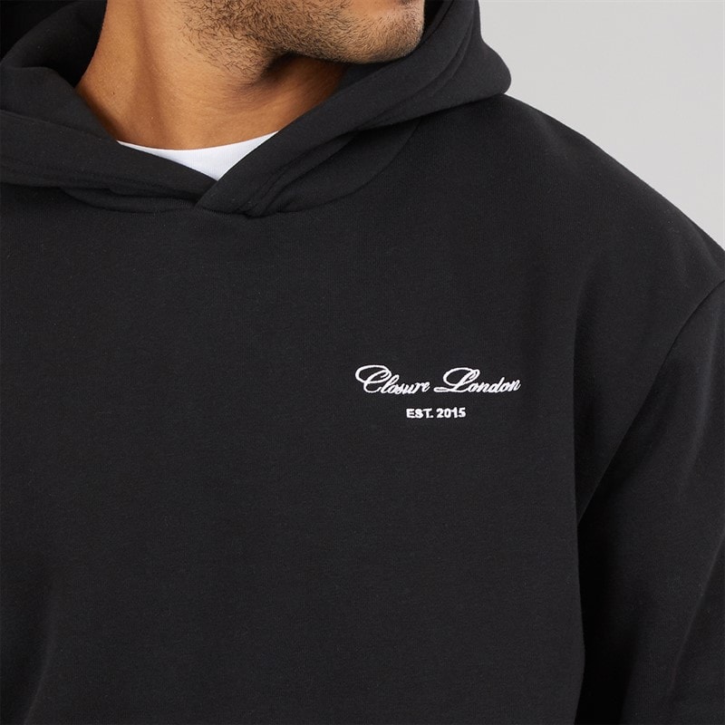 Closure London Mens Signature Embroidered Tracksuit Black - Image 3