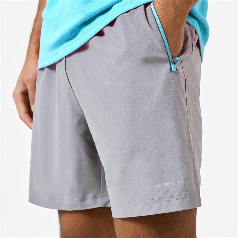 Closure London Mens Poly T-Shirt And Shorts Set Aqua/Grey - Image 5