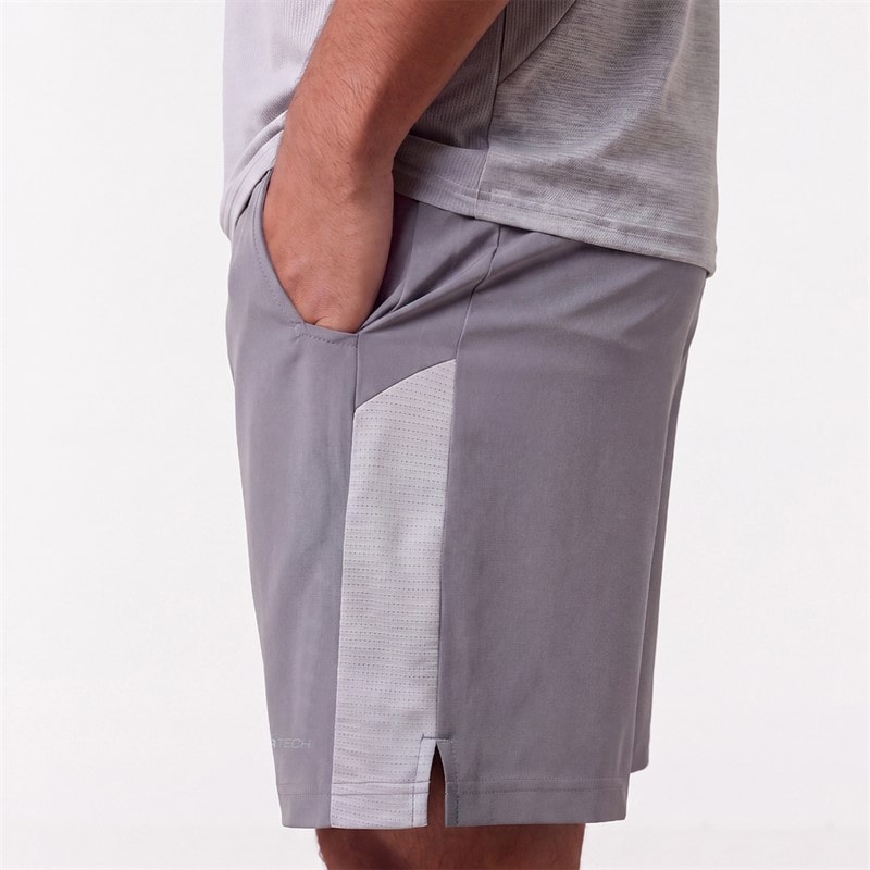 Closure London Mens Adapt T-Shirt And Shorts Set Stone/Ice Grey - Image 5