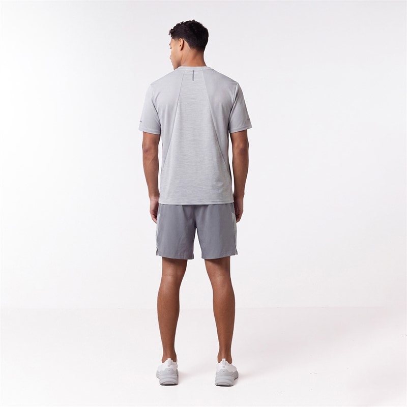 Closure London Mens Space Dye T-Shirt And Shorts Set Ice Grey - Image 3
