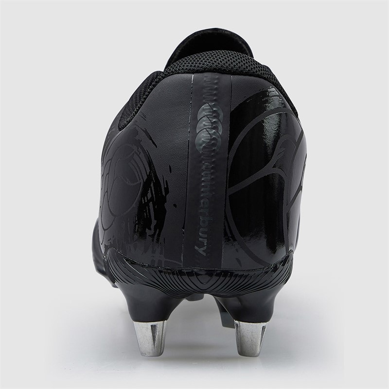 Canterbury Mens Phoenix Genesis Team SG Soft Ground Rugby Boots Black/Silver - Image 4