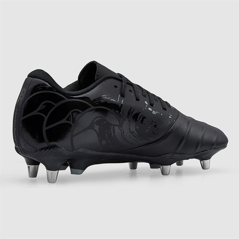 Canterbury Mens Phoenix Genesis Team SG Soft Ground Rugby Boots Black/Silver - Image 5