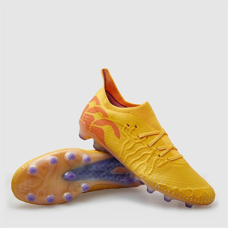 Canterbury Mens Speed Infinite Elite FG Firm Ground Rugby Boots Yellow/Orange - Image 1