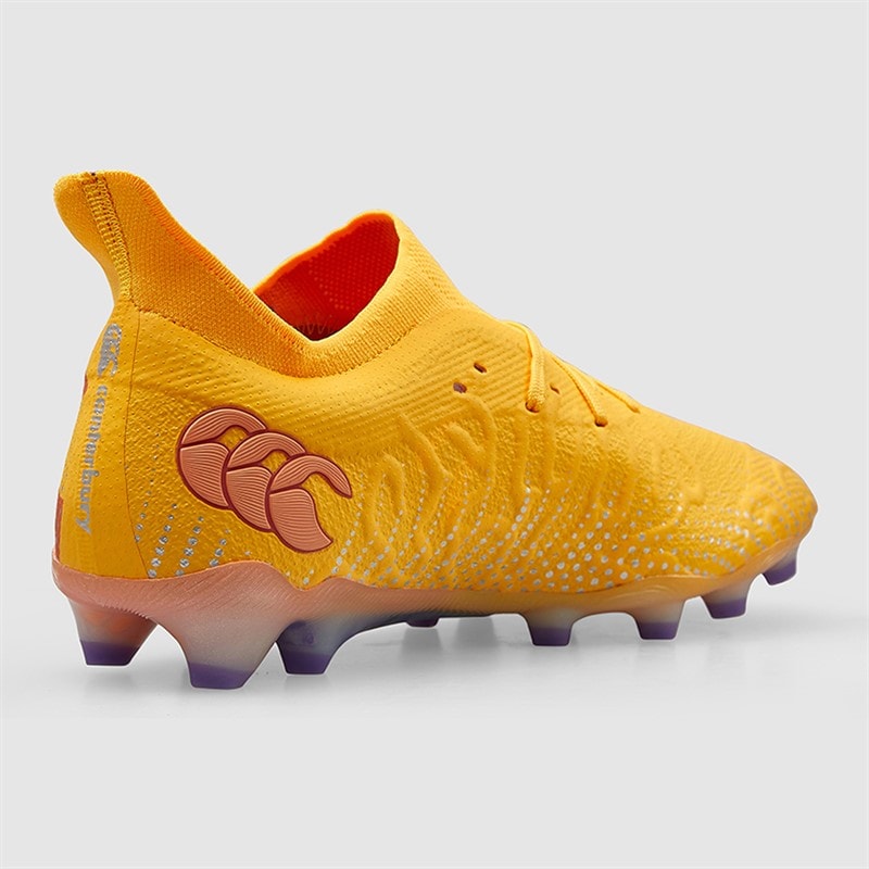 Canterbury Mens Speed Infinite Elite FG Firm Ground Rugby Boots Yellow/Orange - Image 5