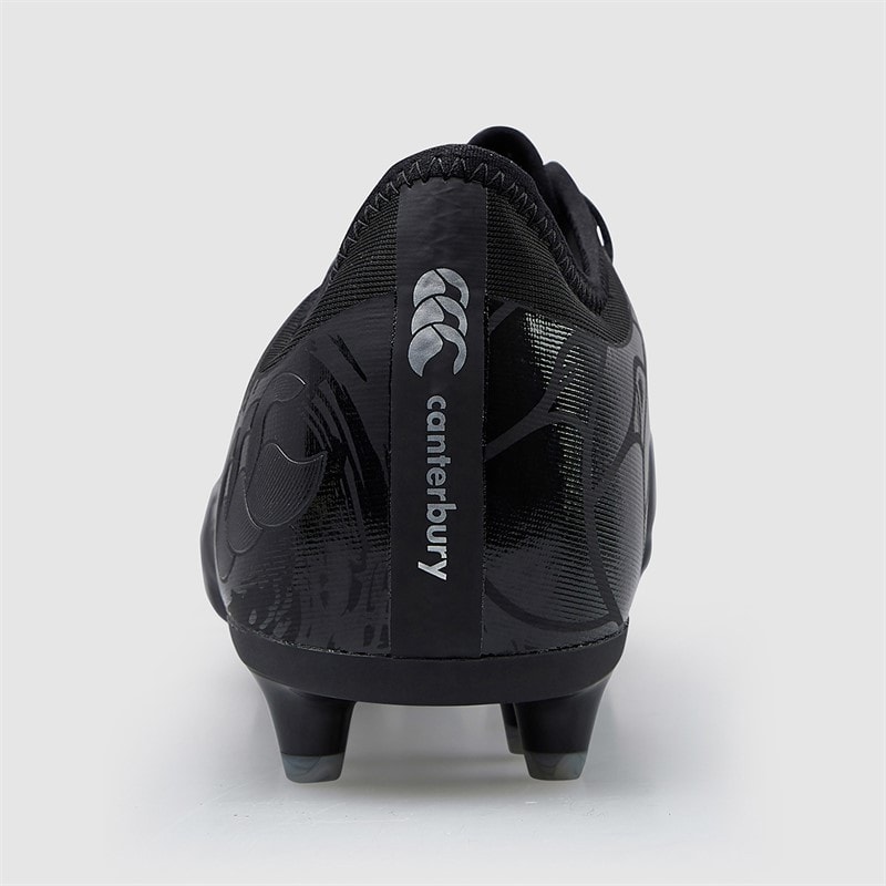 Canterbury Mens Phoenix Genesis Pro FG Firm Ground Rugby Boots Black/Silver - Image 4