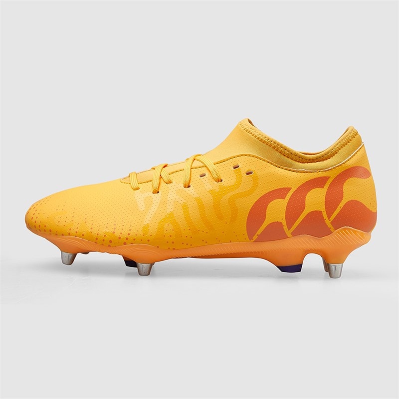 Canterbury Mens Speed Infinite Team SG Soft Ground Rugby Boots Yellow/Orange - Image 2