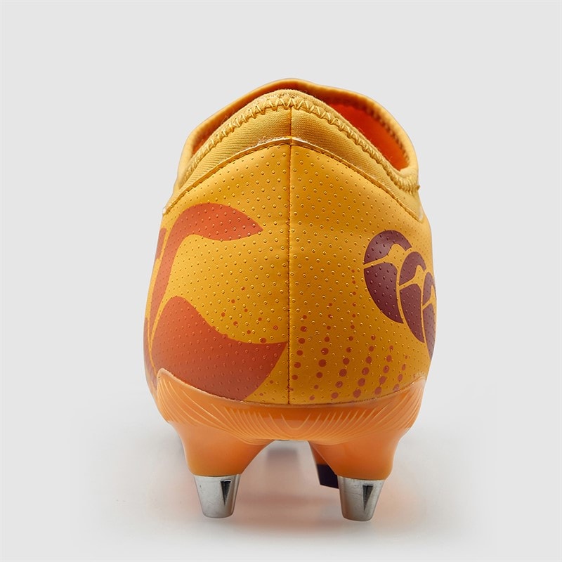 Canterbury Mens Speed Infinite Team SG Soft Ground Rugby Boots Yellow/Orange - Image 4