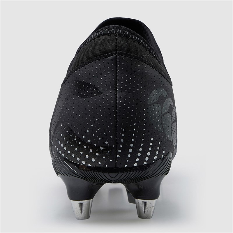 Canterbury Mens Speed Infinite Team SG Soft Ground Rugby Boots Black/Silver - Image 4