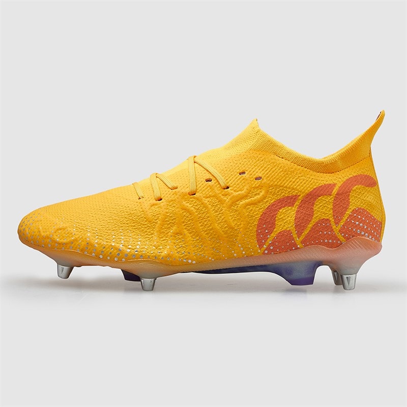 Canterbury Mens Speed Infinite Elite SG Soft Ground Rugby Boots Yellow/Orange - Image 2