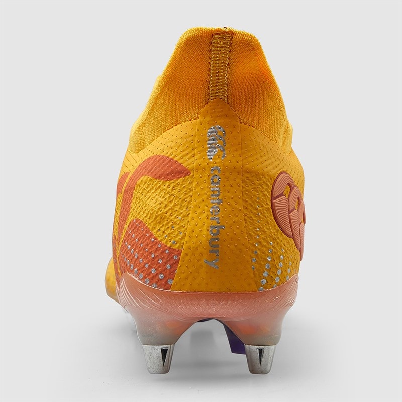 Canterbury Mens Speed Infinite Elite SG Soft Ground Rugby Boots Yellow/Orange - Image 4
