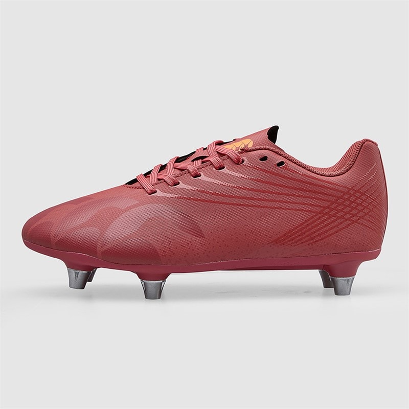 Canterbury Junior Stampede Groundbreak Team SG Soft Ground Rugby Boots Purple/Orange - Image 2