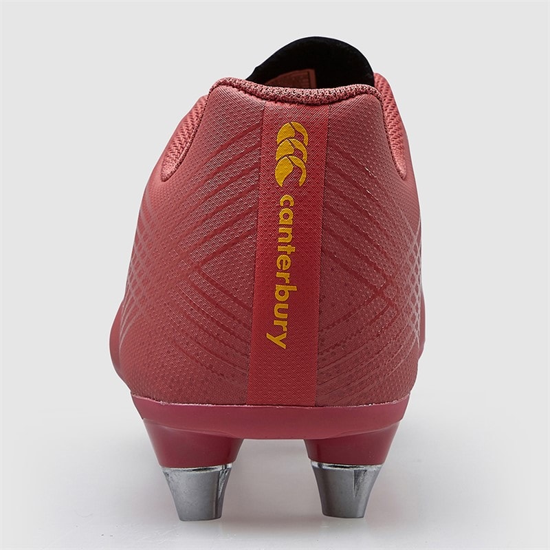 Canterbury Junior Stampede Groundbreak Team SG Soft Ground Rugby Boots Purple/Orange - Image 4