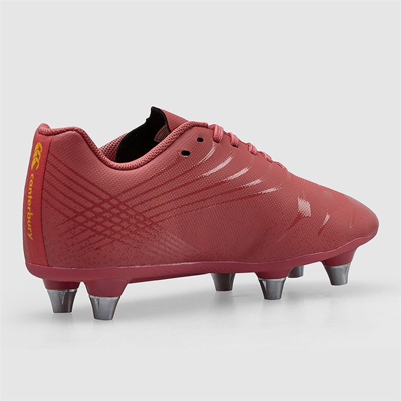 Canterbury Junior Stampede Groundbreak Team SG Soft Ground Rugby Boots Purple/Orange - Image 5