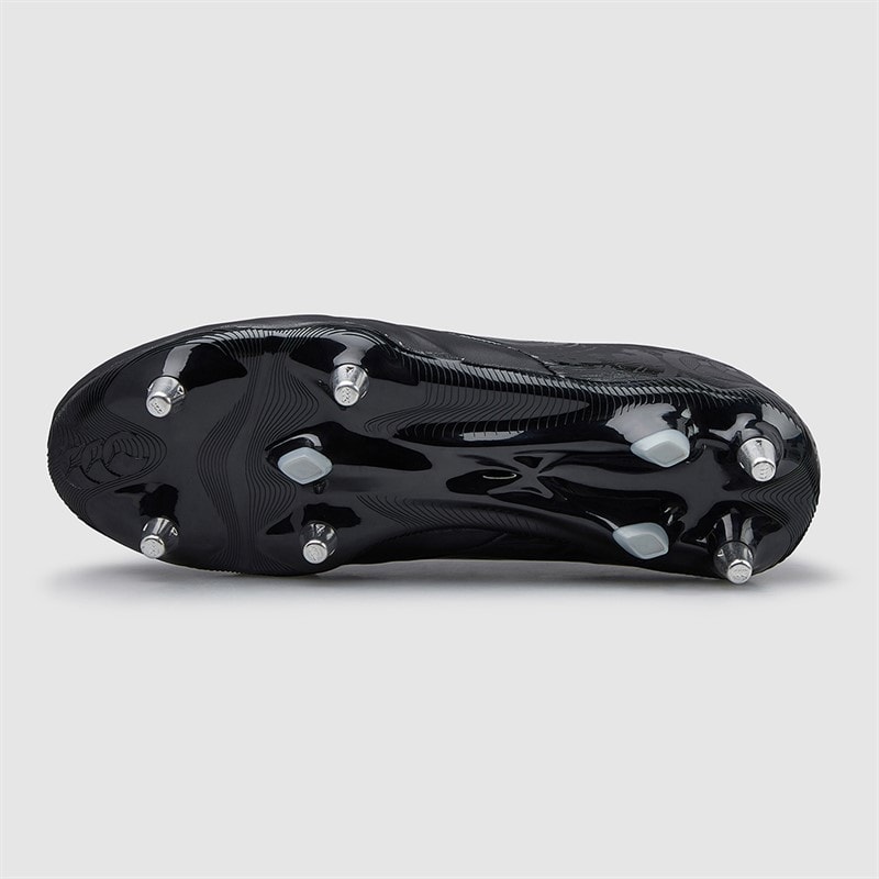 Canterbury Mens Phoenix Genesis Pro SG Soft Ground Rugby Boots Black/Silver - Image 3