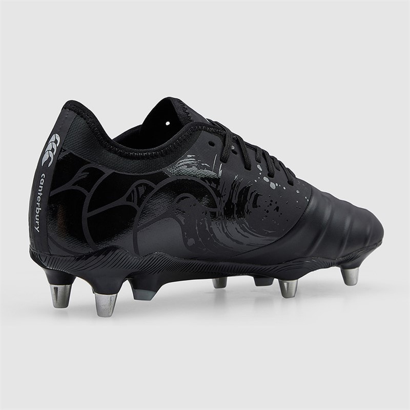 Canterbury Mens Phoenix Genesis Pro SG Soft Ground Rugby Boots Black/Silver - Image 5