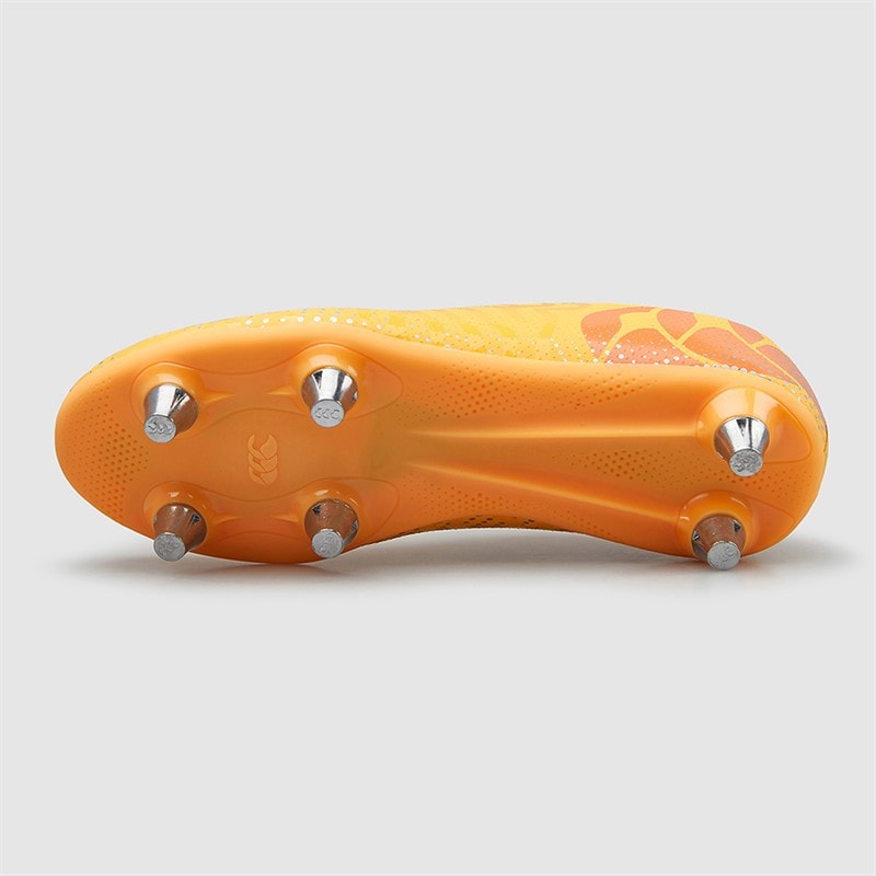 Canterbury Junior Speed Infinite Team SG Soft Ground Rugby Boots Yellow/Orange - Image 3