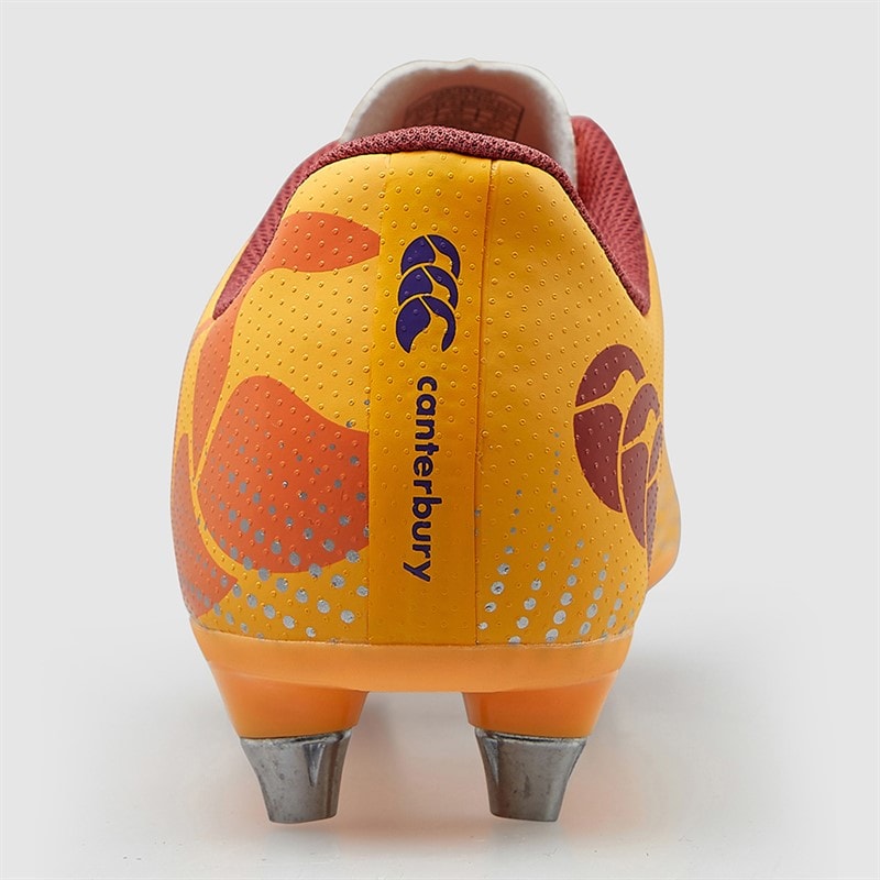Canterbury Junior Speed Infinite Team SG Soft Ground Rugby Boots Yellow/Orange - Image 4