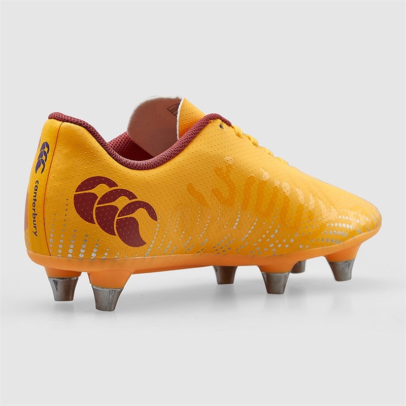 Canterbury Junior Speed Infinite Team SG Soft Ground Rugby Boots Yellow/Orange - Image 5
