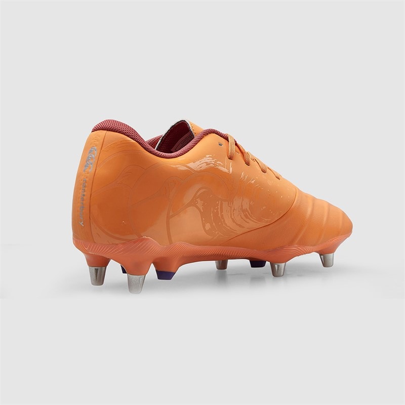 Canterbury Mens Phoenix Genesis Team SG Soft Ground Rugby Boots Orange/Yellow - Image 5